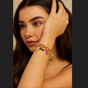 IN HAND Kate Spade x Target Novelty Chunky Lucky Charm Bracelet Link Summer NWT